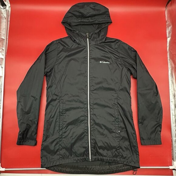 Columbia Switchback II Womens Size Large Black Fleece Lined Full Zip Long Jacket - Picture 2 of 11